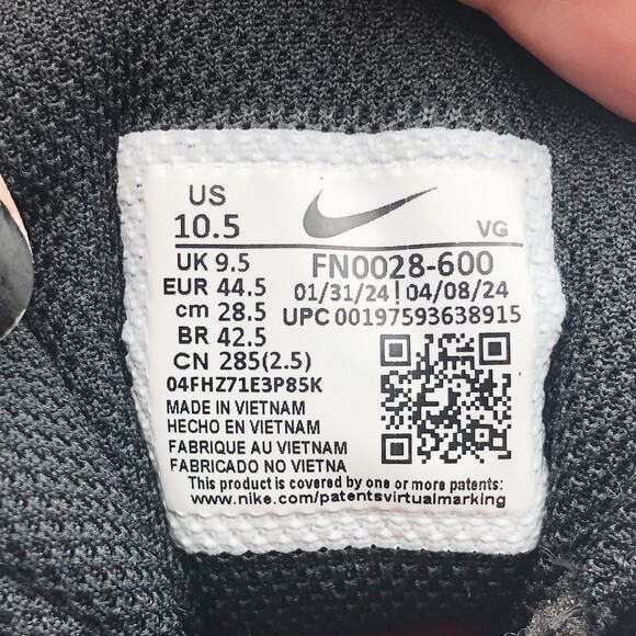 Nike Men's Alpha Menace 4 Shark Football Cleats Size 10.5 Red White NWOB - Picture 11 of 11